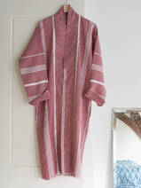 hammam bathrobe size XS/S, burgundy red