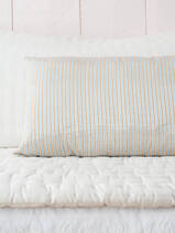 pillow 50x35 cm blue brown striped