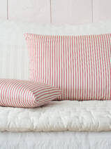 pillow 37x23 cm red striped