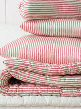 pillow 50x35 cm red striped