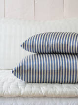 pillow 37x23 cm blue purple striped