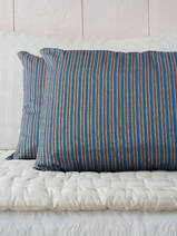 pillow 50x35 cm blue red striped