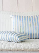 pillow 37x23 cm wide blue stripe