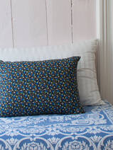 cushion 50x35 cm blue violets