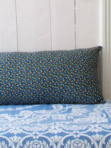 cushion 100x50 cm blue violets
