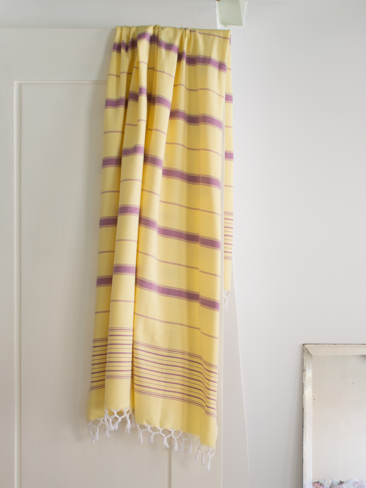 hammam towel yellow/raspberry 170x100cm