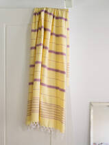 hammam towel yellow/raspberry
