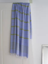 asciugamano hammam lavanda/verde muschio 170x100cm