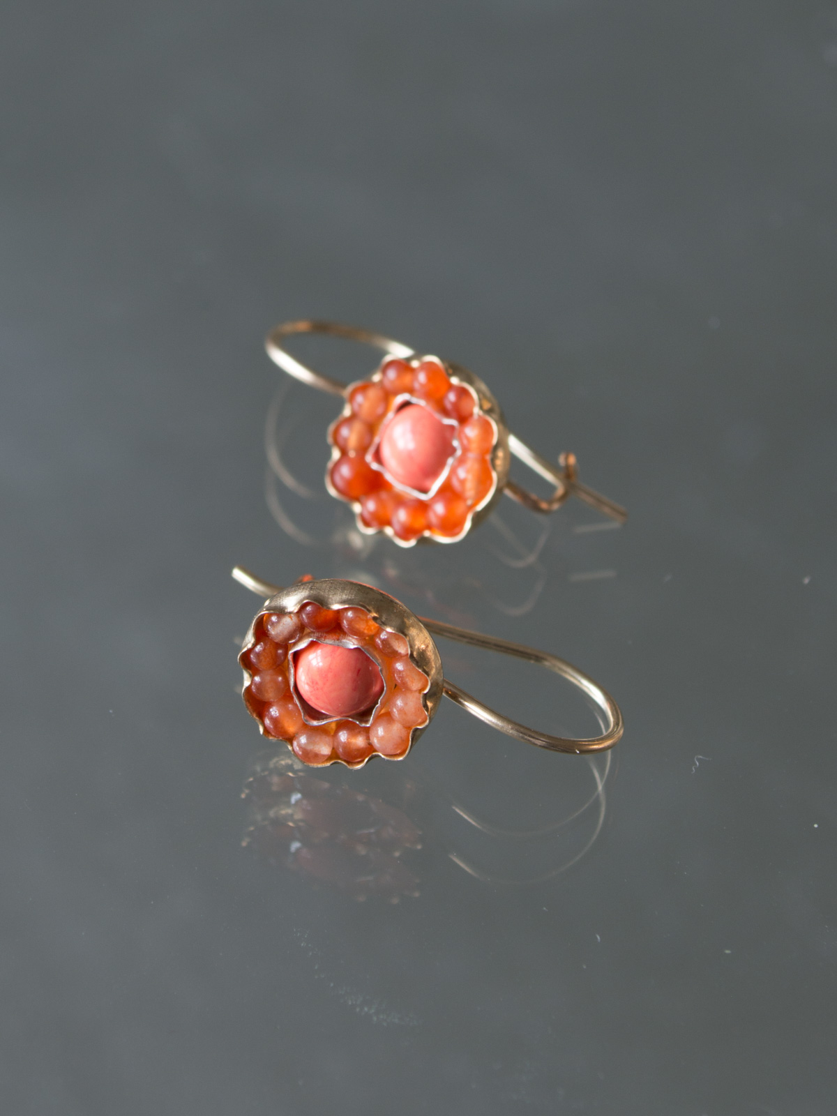 earrings Daisy coral