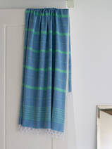 hammam towel ocean blue/jade green