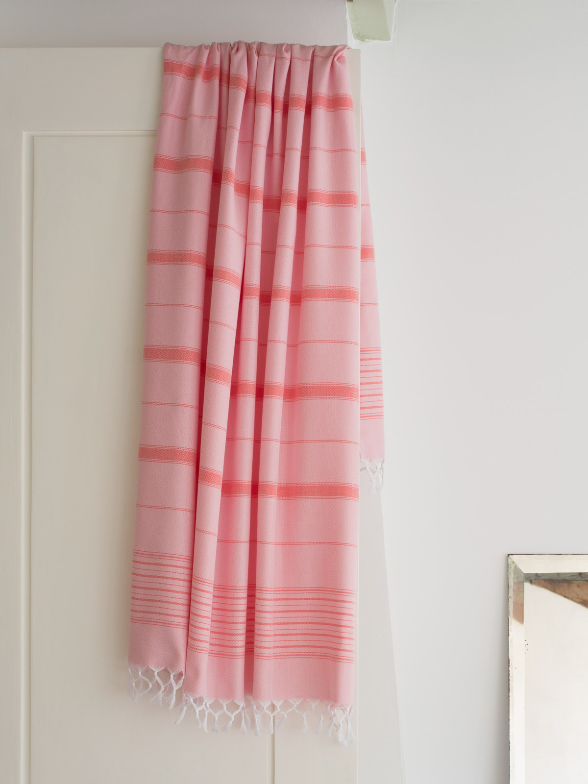 asciugamano hammam rosa cipria/corallo 170x100cm
