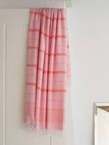 asciugamano hammam rosa cipria/corallo 170x100cm