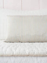 pillow 100x50 cm blue brown striped