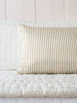 pillow 100x50 cm golden yellow striped