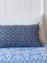 cushion 70x35 cm Blue hibiscus
