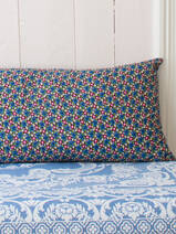 cushion 100x50 cm Blue hibiscus