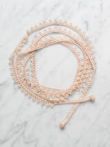 crocheted necklace Long Wrap