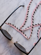 crochet eyeglass cord Stripes