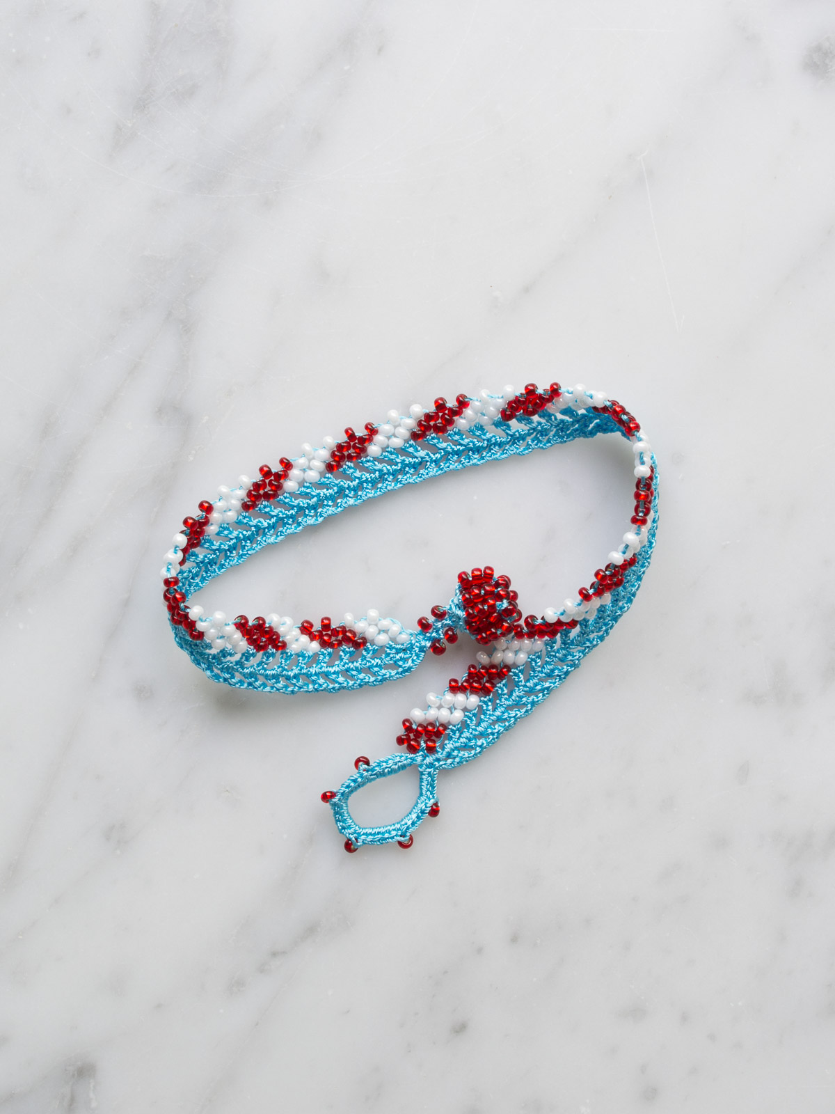 How to do Crochet Lace Tape Bracelet - YouTube
