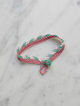 needle lace bracelet Stripes