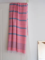 hammam towel candy pink/ocean blue 170x100cm