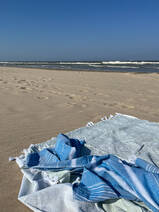 hammam towel XL ocean blue/light blue 220x160cm