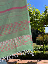 hammam towel XL pistachio/tulip 220x160cm