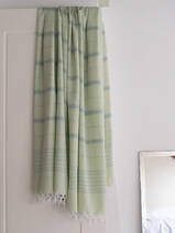 hammam towel XL light green/grey green 220x160cm