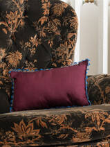 cushion 37x23 cm solid burgundy