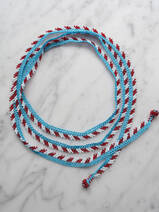 collier en crochet Long Wrap Stripes