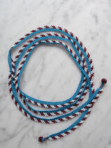 gehäkelter Halskette Long Wrap Stripes