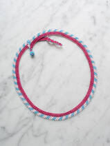 crocheted necklace Stripes