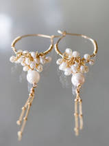 earrings Gipsy pearls