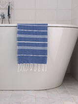 hammam towel parliament blue/white