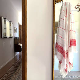 Subcategory: new *** Hammam towel Ada  - white with stripes (170x100 cm)